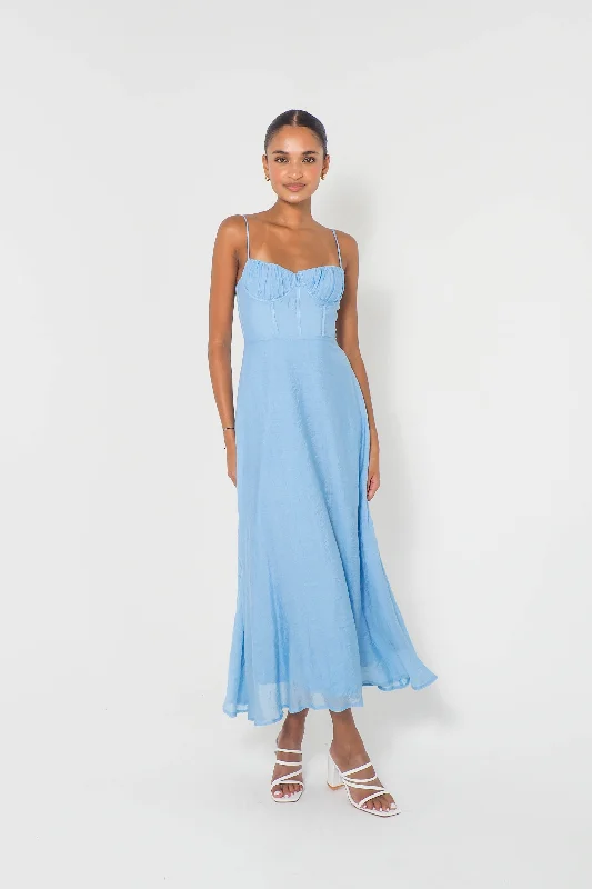 Midi dresses with cotton - blend materials for everyday comfort Jessica Maxi Dress - Blue