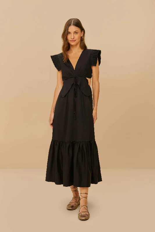 Midi dresses with pleated skirts for a timeless and elegant appeal Black Butterfly Midi Dress Midi dresses with pleated skirts for a timeless and elegant appeal Black Butterfly Midi Dress