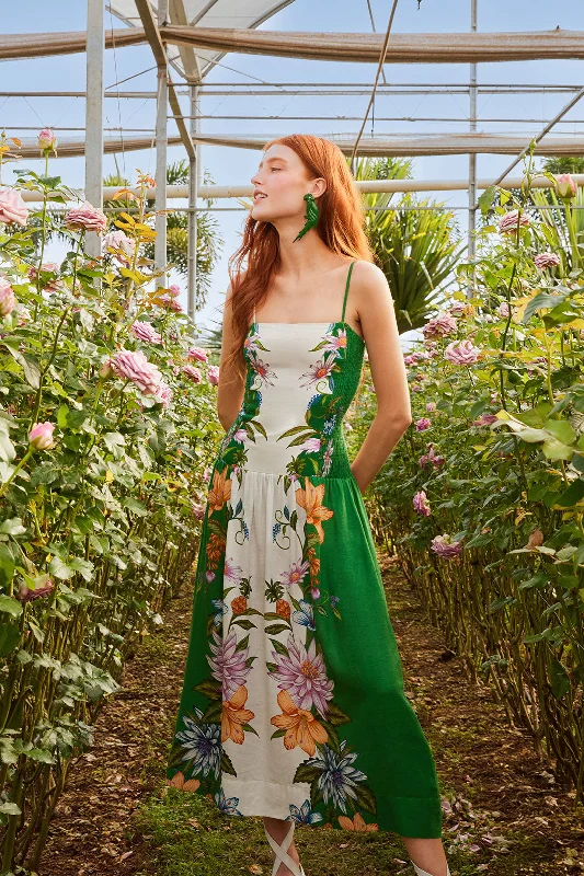 Midi dresses with one - shoulder designs for a modern and asymmetric style Off-White Sweet Bloom Dreamscape LENZING™ ECOVERO™ Euroflax™ Midi Dress Midi dresses with one - shoulder designs for a modern and asymmetric style Off-White Sweet Bloom Dreamscape LENZING™ ECOVERO™ Euroflax™ Midi Dress