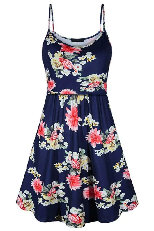 Mini dresses with ribbed textures for a unique appearance Printed Casual Home Breastfeeding Sling Dress Mini dresses with ribbed textures for a unique appearance Printed Casual Home Breastfeeding Sling Dress