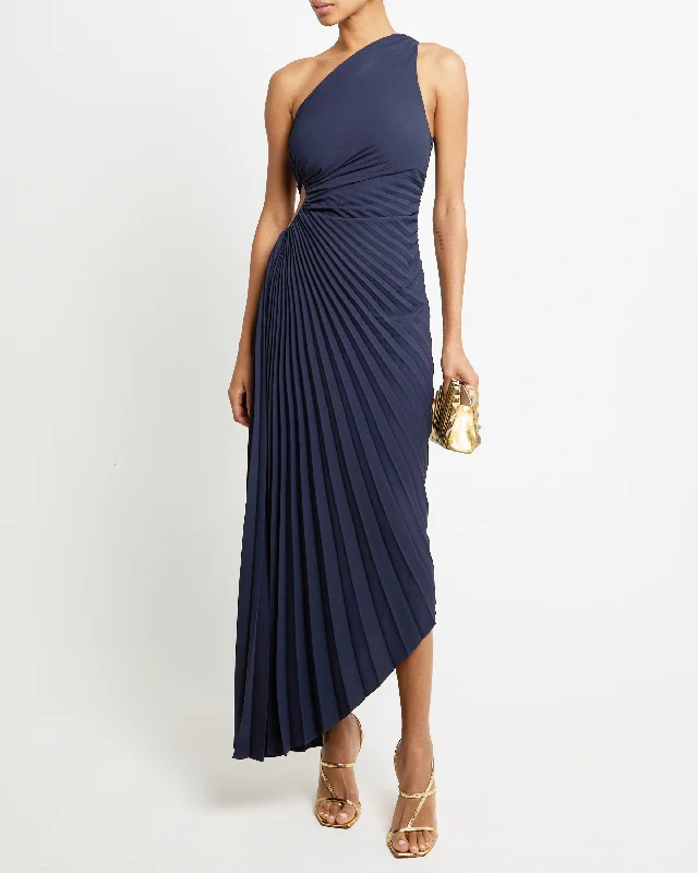 Midi dresses with sheer panels for a touch of allure Perko Dress