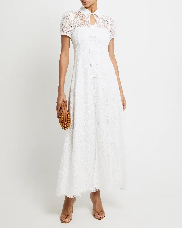 High - low midi dresses with geometric patterns for a modern party Kamari Dress