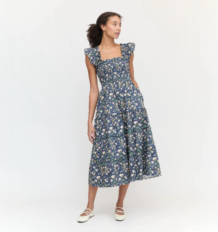 Polyester mini dresses for easy care The Ellie Nap Dress - Navy Bluebonnet