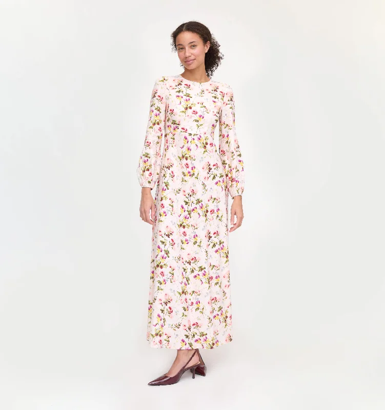 Mini dresses with keyhole necklines The Nadia Dress - Pink Bluebonnet