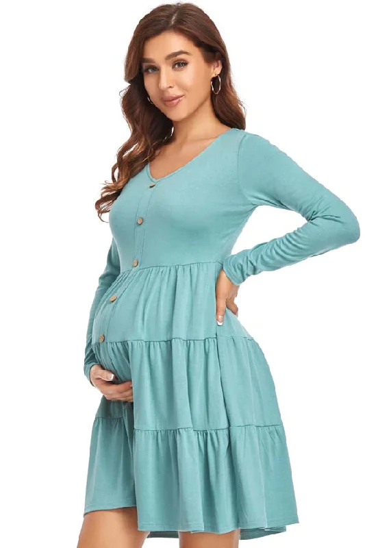 Mini dresses with beaded embellishments for a fancy event Fashionable Casual Cake Dress Long Sleeve Maternity Dress Mini dresses with beaded embellishments for a fancy event Fashionable Casual Cake Dress Long Sleeve Maternity Dress