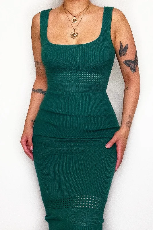A - line midi dresses with floral prints for spring brunches Bada Midi Dress - Green A - line midi dresses with floral prints for spring brunches Bada Midi Dress - Green