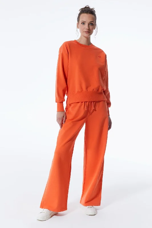 Lea Elastic Waist Pants Orange