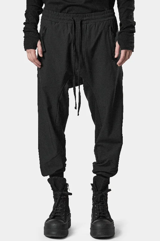 Flare Leg Women's Satin Trousers for a Glamorous Night OutDrop crotch drawstring pants