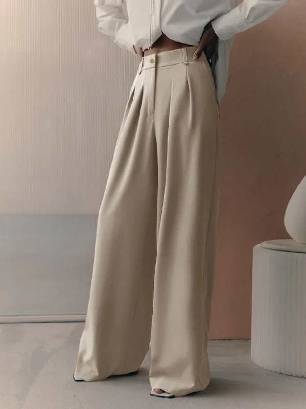 Flare Leg Women's Satin Trousers for a Glamorous Night OutEveryday Wide Leg High Waist Pants Flare Leg Women's Satin Trousers for a Glamorous Night OutEveryday Wide Leg High Waist Pants