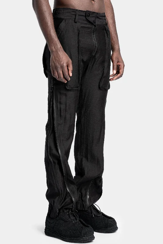 Plus Size Women's Metallic - Finish Joggers for a Stylish LoungeExpansion trousers, Tencel / Cotton
