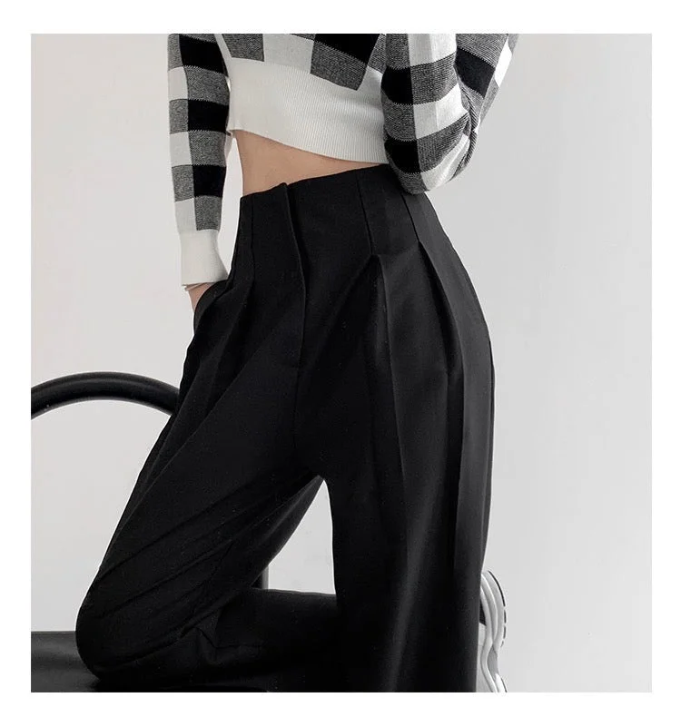 Wide - Leg Women's Chiffon Palazzo Pants for a Flowy AppealPleated Detail High Waist Pants Wide - Leg Women's Chiffon Palazzo Pants for a Flowy AppealPleated Detail High Waist Pants