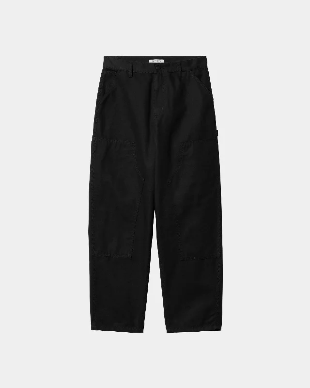 Plus Size Women's Patchwork - Design Jeans for a Unique AppearanceWomen’s Brandon Double Knee Pant - Canvas | Black Plus Size Women's Patchwork - Design Jeans for a Unique AppearanceWomen’s Brandon Double Knee Pant - Canvas | Black