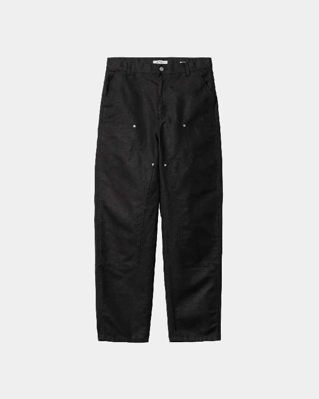 Cropped Women's Corduroy Pants in Autumn ColorsWomen’s Ethel Double Knee Pant | Black Cropped Women's Corduroy Pants in Autumn ColorsWomen’s Ethel Double Knee Pant | Black