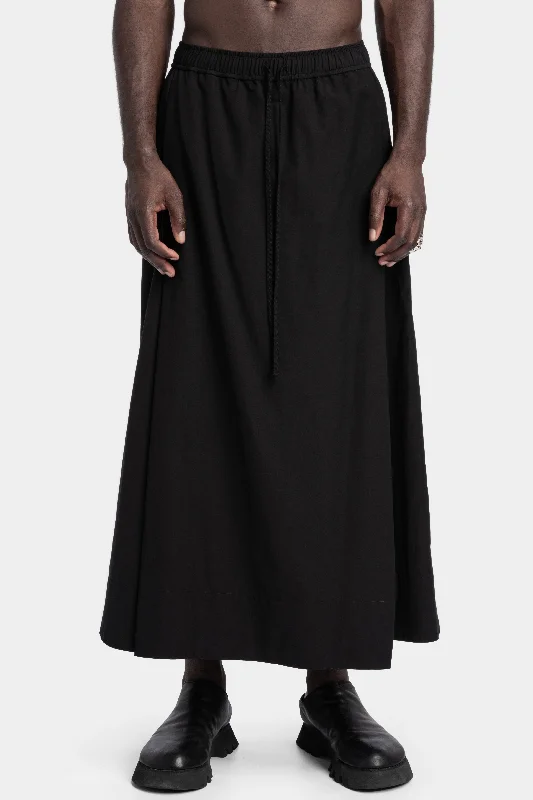 Cigarette Style Women's Printed Linen Blend Pants for Casual DaysWide skirt pants