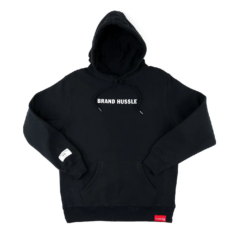 Brand Hussle (Victory Flags) Hoodie - Black/White