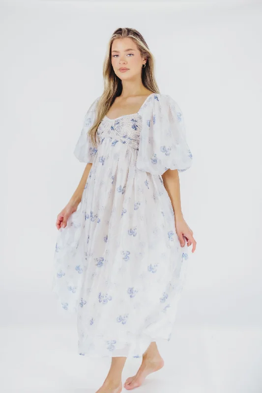Little Black Women Dress with Sequins for a Glamorous Night OutHarlow Maxi Dress in Muted Blue Floral - Bump Friendly & Inclusive Sizing (S-3XL) Little Black Women Dress with Sequins for a Glamorous Night OutHarlow Maxi Dress in Muted Blue Floral - Bump Friendly & Inclusive Sizing (S-3XL)