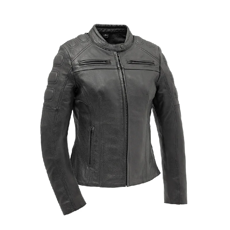 Women's denim jackets with distressed details for a casual and edgy lookEclipse - Women's Motorcycle Leather Jacket Women's denim jackets with distressed details for a casual and edgy lookEclipse - Women's Motorcycle Leather Jacket