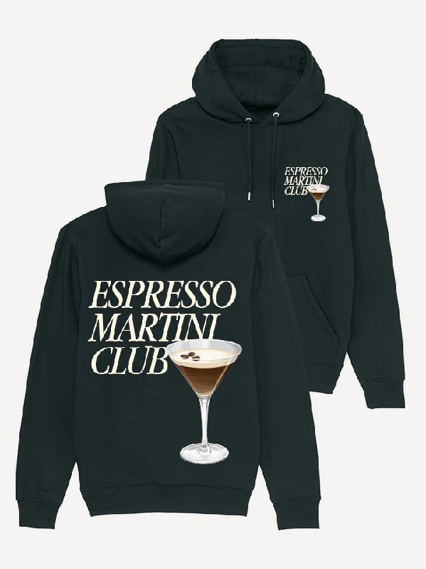Women's zip - front sweatshirt with contrast stitching for a sporty aestheticEspresso Martini Club Hoodie Women's zip - front sweatshirt with contrast stitching for a sporty aestheticEspresso Martini Club Hoodie