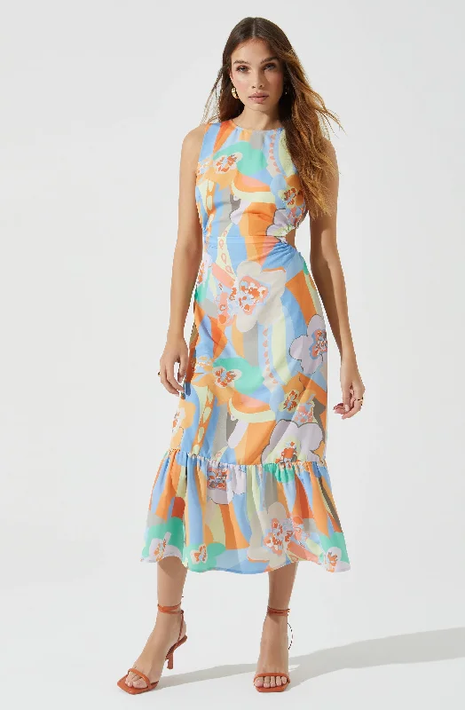 Shift Women Dress with a Simple and Classic Design for Everyday WearHigh Neck Open Back Midi Dress Shift Women Dress with a Simple and Classic Design for Everyday WearHigh Neck Open Back Midi Dress