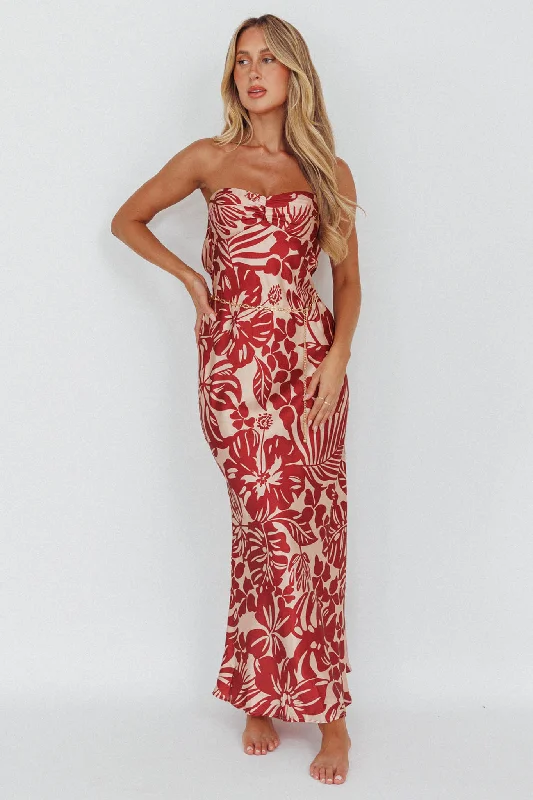Ruffled Women Dress with Multiple Layers for a Playful and Girly StyleKona Cowl Back Midi Dress Floral Flame Ruffled Women Dress with Multiple Layers for a Playful and Girly StyleKona Cowl Back Midi Dress Floral Flame