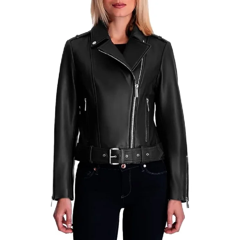 Women's windbreaker jackets with adjustable hoods for windy daysLeather Jacket For Women With Side Zip And Belted Closer Women's windbreaker jackets with adjustable hoods for windy daysLeather Jacket For Women With Side Zip And Belted Closer