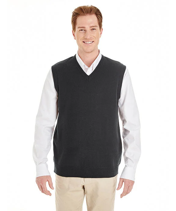 M415 - Harriton Mens Pilbloc™ V-Neck Sweater Vest | Black