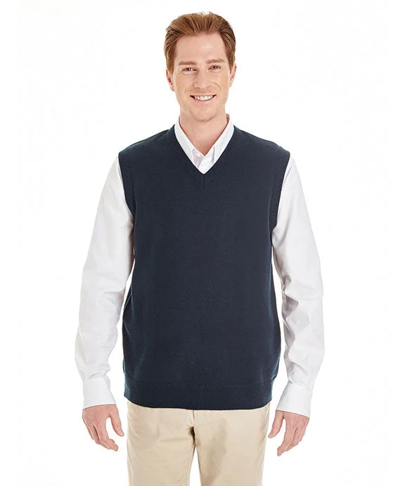 M415 - Harriton Mens Pilbloc™ V-Neck Sweater Vest | Dark Navy