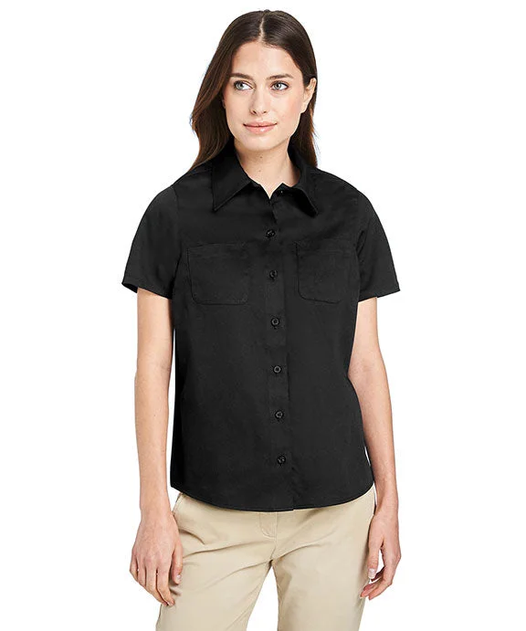 M585W - Harriton Ladies Advantage IL Short-Sleeve Work Shirt