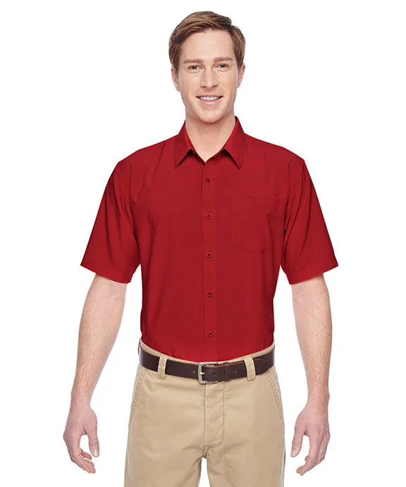 M610S - Harriton Mens Paradise Short-Sleeve Performance Shirt | Parrot Red