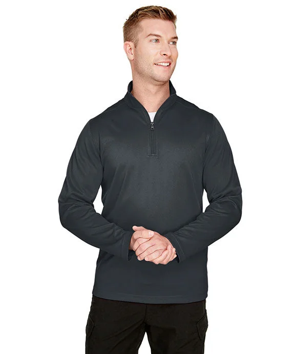 M748 - Harriton Mens Advantage Snag Protection Plus Quarter-Zip | Dark Charcoal