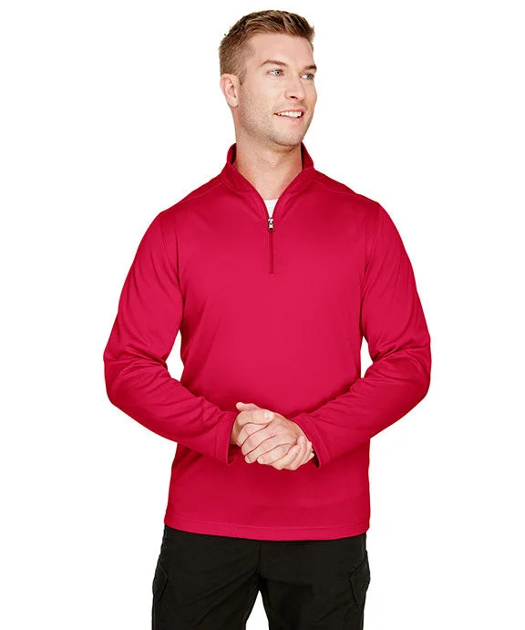 M748 - Harriton Mens Advantage Snag Protection Plus Quarter-Zip | Red