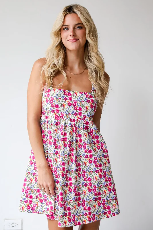 Maxi Women Dress with Floral Print for a Bohemian VibeFINAL SALE - Pleasantly Darling Floral Mini Dress Maxi Women Dress with Floral Print for a Bohemian VibeFINAL SALE - Pleasantly Darling Floral Mini Dress