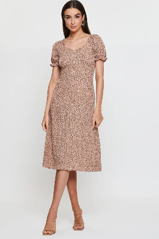 Sleeveless Women Dress in Bright Colors for Summer PartiesPrint Maxi Dress Short Sleeve Square Neck Sleeveless Women Dress in Bright Colors for Summer PartiesPrint Maxi Dress Short Sleeve Square Neck
