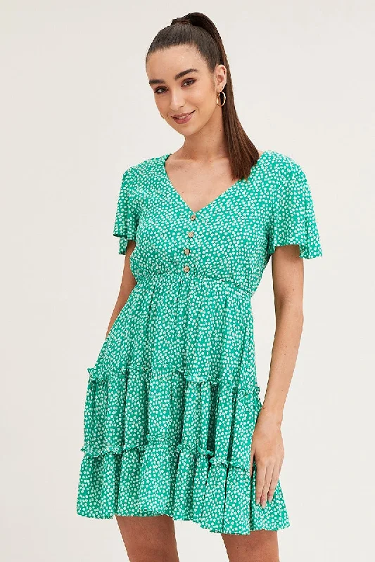 Sleeveless Women Dress in Bright Colors for Summer PartiesPrint Skater Dress Short Sleeve Mini Sleeveless Women Dress in Bright Colors for Summer PartiesPrint Skater Dress Short Sleeve Mini