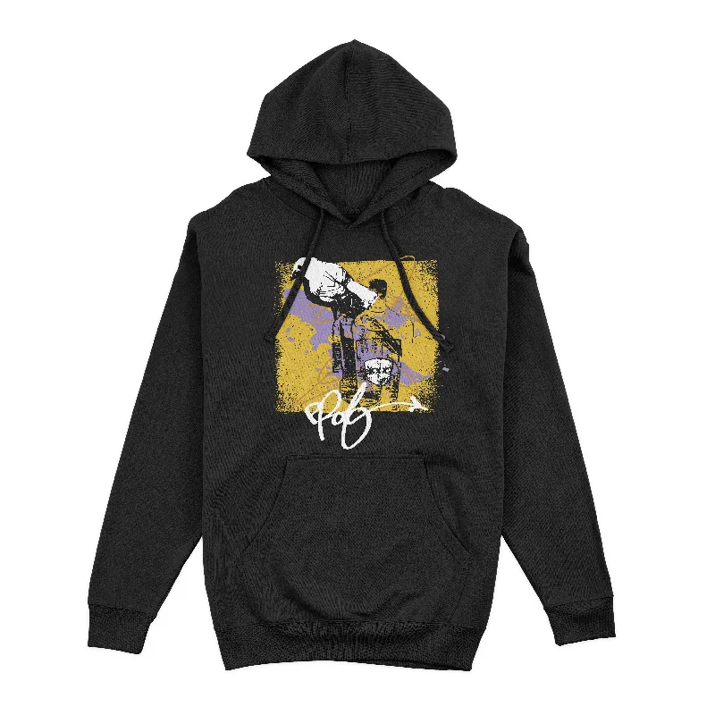 Women's hoodie with a detachable hood for customizable stylingPROF "Bird and Bottle" Black Pullover Hoodie Women's hoodie with a detachable hood for customizable stylingPROF "Bird and Bottle" Black Pullover Hoodie