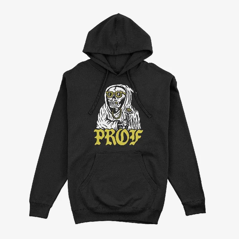 Women's crew - neck sweatshirt in a heather gray shade for a classic and versatile optionPROF "Tombstones" Black Pullover Hoodie Women's crew - neck sweatshirt in a heather gray shade for a classic and versatile optionPROF "Tombstones" Black Pullover Hoodie