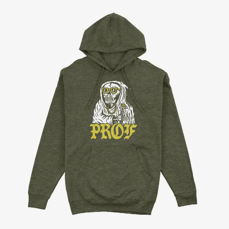 Women's tie - dye hoodie in bright colors for a retro and eye - catching stylePROF "Tombstones" Heather Green Pullover Hoodie Women's tie - dye hoodie in bright colors for a retro and eye - catching stylePROF "Tombstones" Heather Green Pullover Hoodie