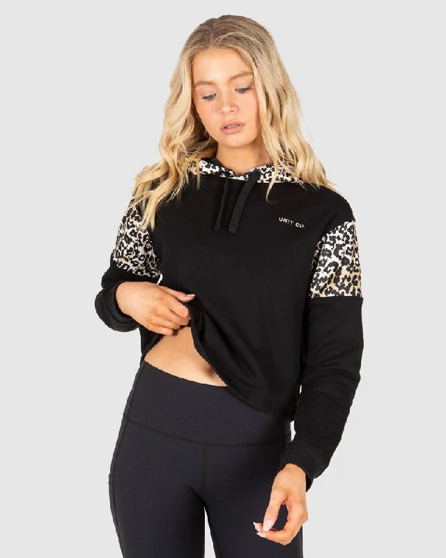 Unit Rebel Crop Ladies Hoodie