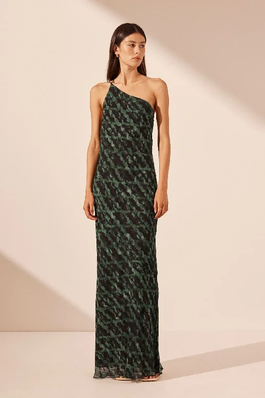 Ball Gown Women Dress with a Full Skirt for a Princess - like LookREMI ONE SHOULDER COWL BACK MAXI DRESS Ball Gown Women Dress with a Full Skirt for a Princess - like LookREMI ONE SHOULDER COWL BACK MAXI DRESS