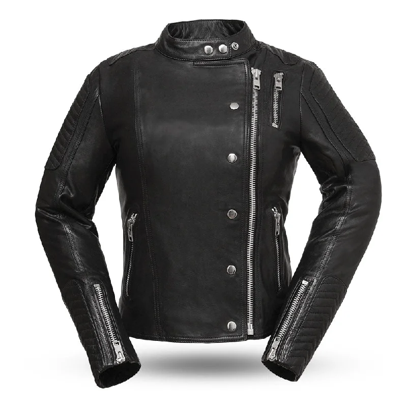 Women's moto jackets with a lace - up front for a unique and stylish touchSANSA PRINCESS Motorcycle Leather Jacket Women's moto jackets with a lace - up front for a unique and stylish touchSANSA PRINCESS Motorcycle Leather Jacket