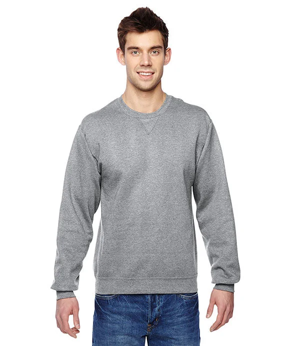 Women's oversized cropped hoodie with drawstrings for a trendy lookSF72R - Fruit of the Loom Adult SofSpun® Crewneck Sweatshirt | Athletic Heather Women's oversized cropped hoodie with drawstrings for a trendy lookSF72R - Fruit of the Loom Adult SofSpun® Crewneck Sweatshirt | Athletic Heather