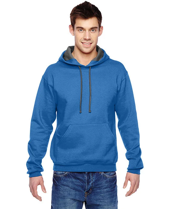 Women's oversized cropped hoodie with drawstrings for a trendy lookSF76R - Fruit of the Loom Adult SofSpun® Hooded Sweatshirt | Royal Women's oversized cropped hoodie with drawstrings for a trendy lookSF76R - Fruit of the Loom Adult SofSpun® Hooded Sweatshirt | Royal