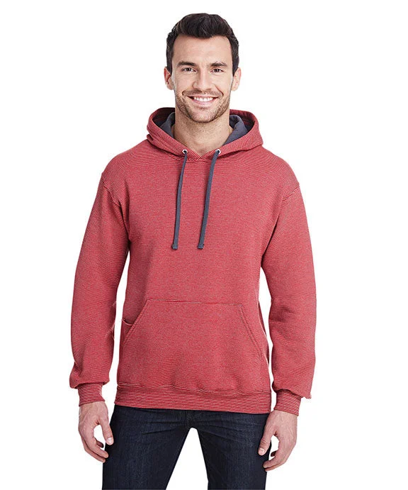 Women's tie - dye hoodie in bright colors for a retro and eye - catching styleSF77R - Fruit of the Loom Adult SofSpun® Striped Hooded Sweatshirt | Firebrick Stripe Women's tie - dye hoodie in bright colors for a retro and eye - catching styleSF77R - Fruit of the Loom Adult SofSpun® Striped Hooded Sweatshirt | Firebrick Stripe
