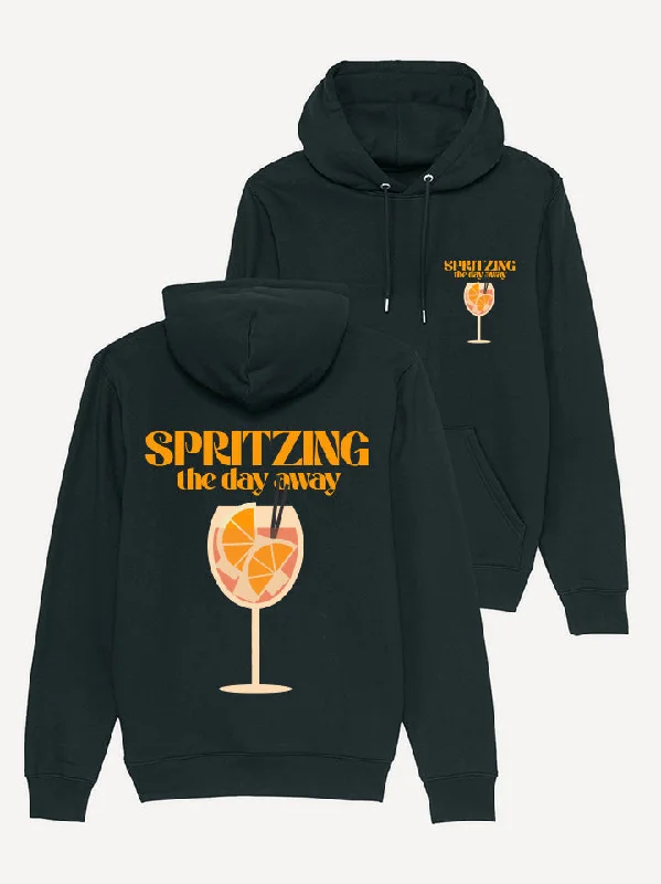 Women's long - sleeve cropped sweatshirt with ribbed cuffs for a snug fitSpritzing Hoodie Women's long - sleeve cropped sweatshirt with ribbed cuffs for a snug fitSpritzing Hoodie