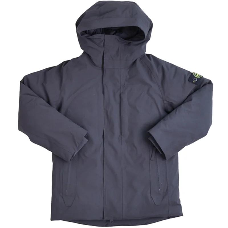 Women's quilted puffer jackets in a cropped silhouette for a modern twistStone Island Down jacket Black