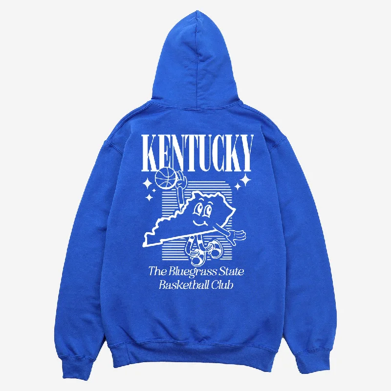 Women's tie - front hoodie in a lightweight fabric for summer layeringThe Bluegrass State Basketball Club Hoodie Women's tie - front hoodie in a lightweight fabric for summer layeringThe Bluegrass State Basketball Club Hoodie