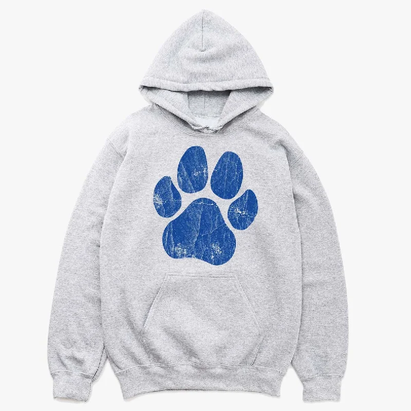 Women's zip - up sweatshirt in pastel blue for a soft and stylish outfitThe Vintage Pawsome Hoodie Women's zip - up sweatshirt in pastel blue for a soft and stylish outfitThe Vintage Pawsome Hoodie