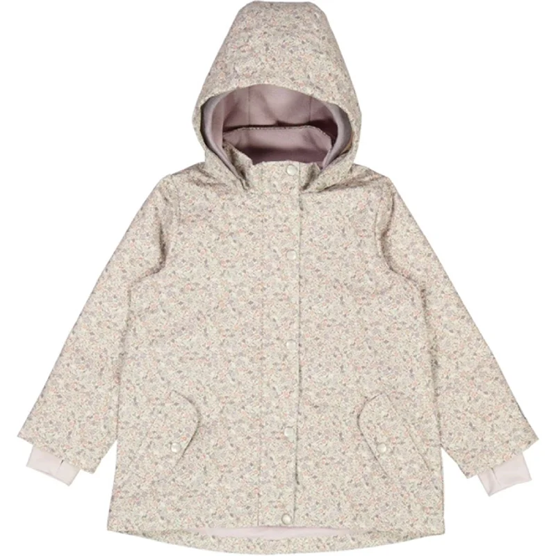 Women's quilted puffer jackets in a cropped silhouette for a modern twistWheat Jacket w. Fleece Gry Tech Highrise Flowers