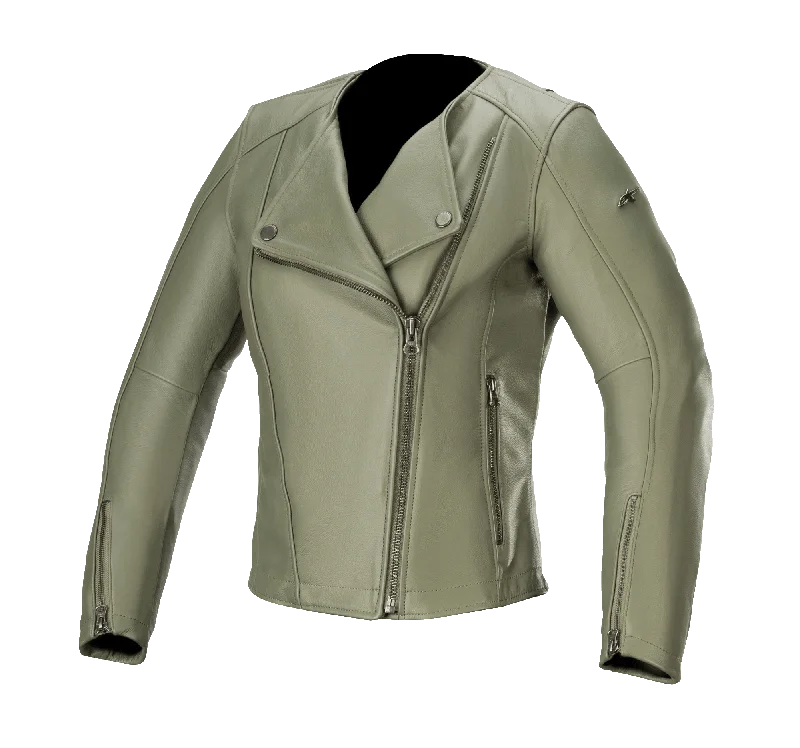 Women's double - breasted tweed jackets in classic colors for a sophisticated office lookWomen's Alice Leather Jacket Women's double - breasted tweed jackets in classic colors for a sophisticated office lookWomen's Alice Leather Jacket