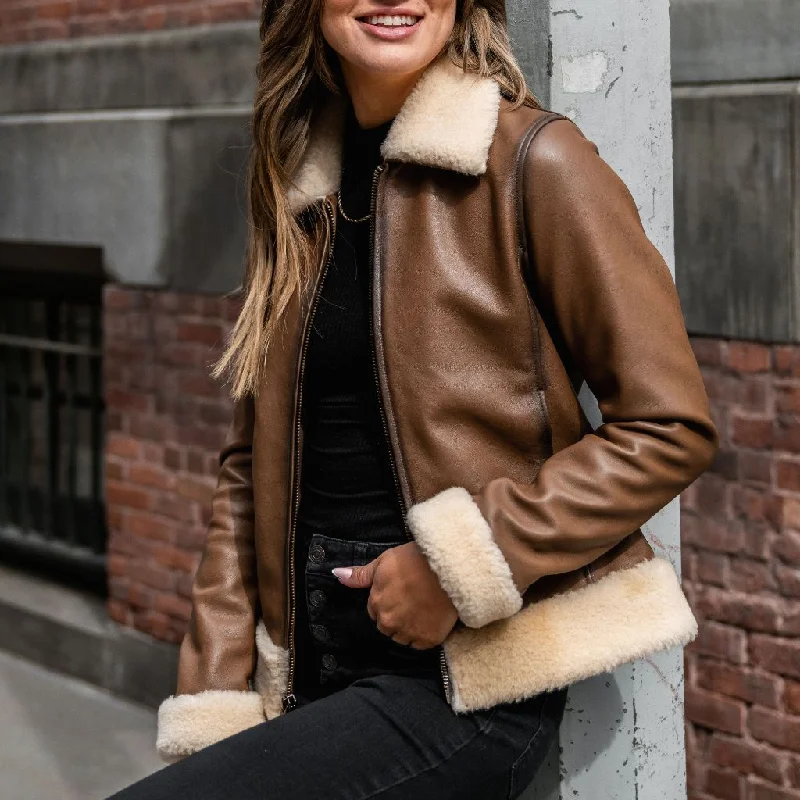 Women's trench coats with a removable belt for customizable stylingFlight Jacket | Walnut Women's trench coats with a removable belt for customizable stylingFlight Jacket | Walnut
